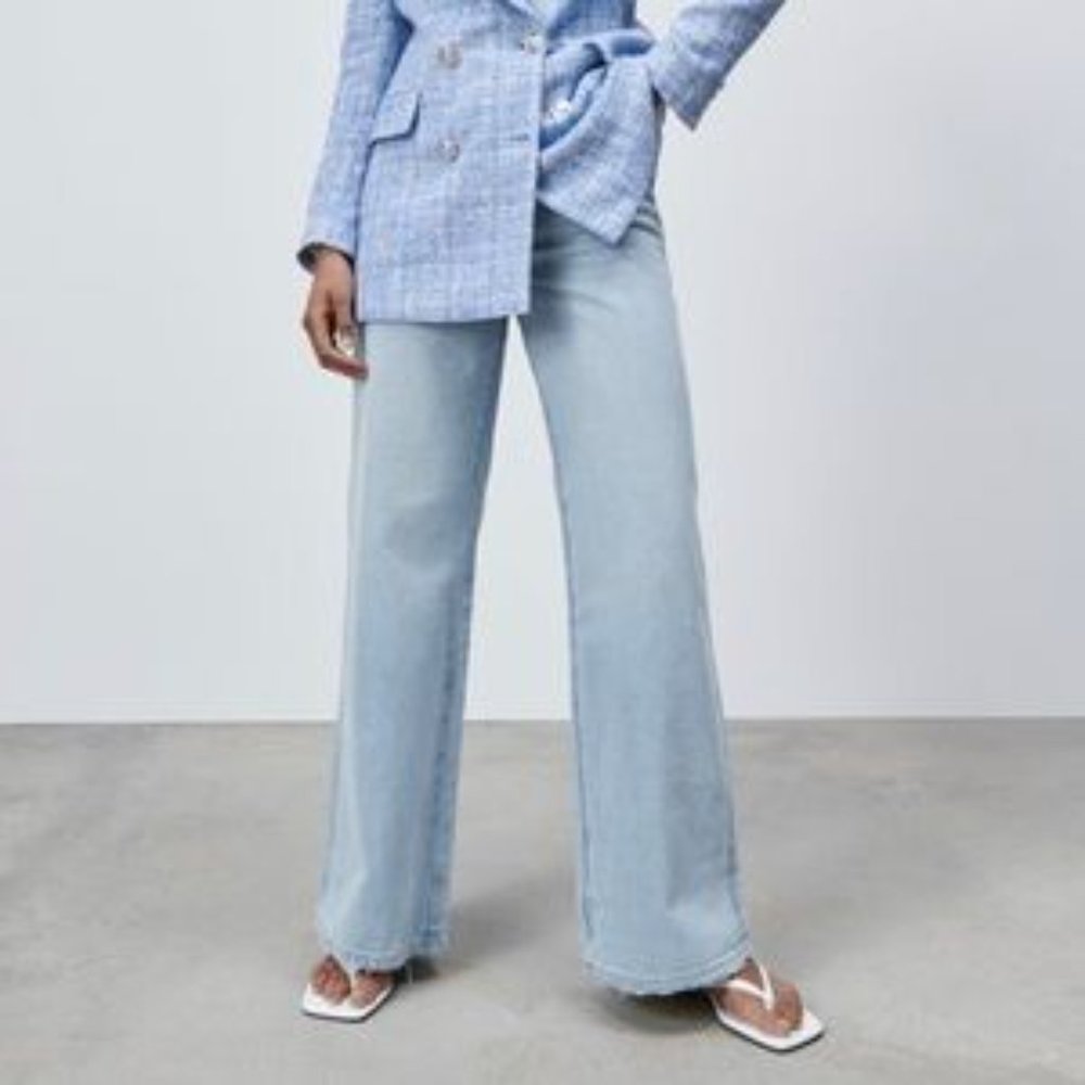 (NWT) Zara | Wide Leg Super High Rise Jeans